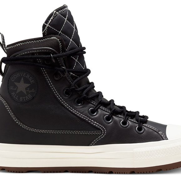CONVERSE CTAS ALL TERRAIN HI Waterproof Leather Boots Shoes 168863C Black - Picture 3 of 12
